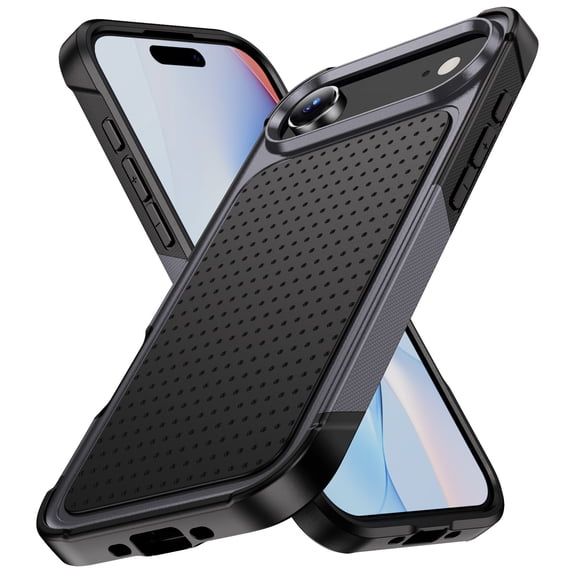 ELEHOLD Case for iPhone Air, Shockproof Rugged Hybrid Heavy Duty Hard PC Protective Case Slim Fit Cover for iPhone Air,Gray