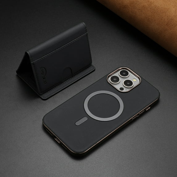 ELEHOLD Case for iPhone XR, 2-in-1 Detachable Magnetic Wallet Case with Card Holder, RFID Blocking Shockproof PU Leather Cover with Kickstand,Black