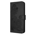 thumbnail image 1 of ELEHOLD Case for iPhone XS/X, Luxury Floral PU Leather Wallet Case with Card Holder Stand & Wrist Strap,Black, 1 of 5