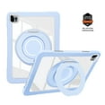thumbnail image 1 of ELEHOLD Case for ipad pro 11 2022/2021/2020/2018/air4 10.9/air5, Hard PC Clear Back Shell Case with 360 Degree Metal Stand,Blue, 1 of 6