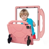 ELEHOLD Case For iPad 11(A16) 2025/10 2022,iPad Air 11-inch M3 (2025) / M2 (2024), Shockproof Kids EVA Material Light Weight Kickstand Shockproof Rugged Cover,Pinkorange