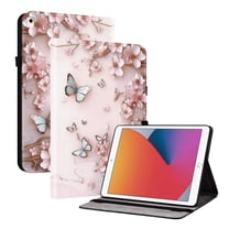 ELEHOLD Case For iPad 8th/7th/6th/5th Generation 10.2-inch, Stylish Pattern Shockproof PU Leather Kickstand Magnetic Slim Shockproof Case With Card Slots,Pink
