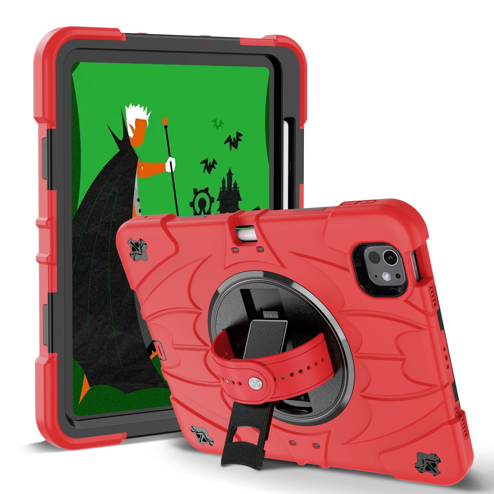ELEHOLD Case for iPad Pro 11 2024, Heavy Duty Shockproof Case with