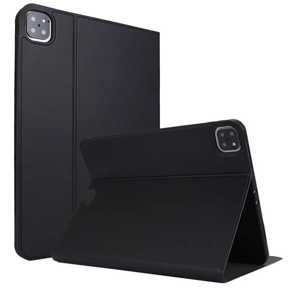 ELEHOLD Case for iPad Pro 11 Inch Case 2024 (5th Gen) with Auto Sleep/Wake & Multiple Viewing Angles Stand PU Leather Cover for iPad Pro 11 Inch 2024 Case,Black