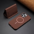 thumbnail image 1 of ELEHOLD Case for iPhone 11 Pro, 2-in-1 Detachable Magnetic Wallet Case with Card Holder, RFID Blocking Shockproof PU Leather Cover with Kickstand,Brown, 1 of 5