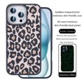 thumbnail image 1 of ELEHOLD Case For iPhone 14 ,Luminous Night Light Luxury Leopard Pattern Design Cases Soft Silicone Slim TPU Shockproof Protective Bumper Cover For iPhone 14 ,Brown, 1 of 9