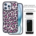 thumbnail image 1 of ELEHOLD Case For iPhone 14 ,Luminous Night Light Luxury Leopard Pattern Design Cases Soft Silicone Slim TPU Shockproof Protective Bumper Cover For iPhone 14 ,Pink, 1 of 9