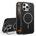 thumbnail image 1 of ELEHOLD Case For iPhone 16 Pro Max Slim Shockproof Mangetic Stand Cover, [Mag Safe Compatible], [with Metal Lens Bracket], [Efficient Cooling Design], Black, 1 of 11