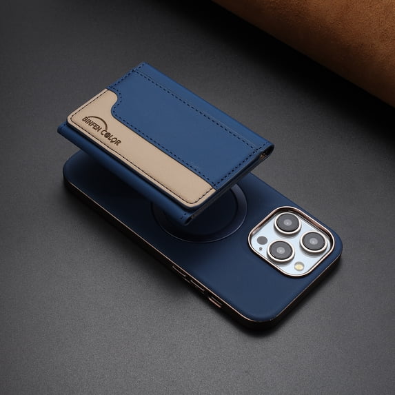 ELEHOLD Case for iPhone 7 / 8 / SE 2022 & 2020, 2-in-1 Magnetic Detachable Wallet Case, RFID Blocking PU Leather Flip Cover with Kickstand & Card Holder,Darkblue