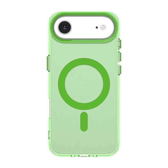 ELEHOLD Case For iPhone Air Magnetic Shockproof Case Slim Matte Transparent Rugged Cover Skin Friendy Feel Compatibel with Mag-Safe Accessories, Green