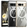 thumbnail image 1 of ELEHOLD Clear Case for Google Pixel 7 Pro Transparent Clear Anti-Yellowing Anti-Scratch Cover Strong Magnetic MagSafe Compatible Slim Shockproof Protecitve Case for Google Pixel 7 Pro -, 1 of 5