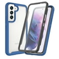 thumbnail image 1 of ELEHOLD Clear Case for Samsung Galaxy A15, with Built in Screen Protector Protective Front Case Rugged Clear Back Shell Shockproof Flexible Bumper Scratch-Resistant Non-Yellowing Case,Darkblue, 1 of 4