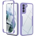 thumbnail image 1 of ELEHOLD Clear Case for Samsung Galaxy S23 Full Body Protection Case with Built-in Screen Protector,Slim Thin Shockproof Anti-Scratch Case for Samsung S23 6.1 Inch,Purple, 1 of 8