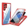 thumbnail image 1 of ELEHOLD Clear Case for Samsung Galaxy S23 Ultra Full Body Protection Case with Built-in Screen Protector,Slim Thin Shockproof Anti-Scratch Case for Samsung S23 Ultra 6.8 Inch,Red, 1 of 7
