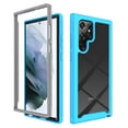thumbnail image 1 of ELEHOLD Clear Case for Samsung Galaxy S24 Ultra,Rugged Transparent Back Shell Shockproof Flexible Bumper Anti-Scratch Non-Yellowing Case for Samsung Galaxy S24 Ultra,Blue, 1 of 5