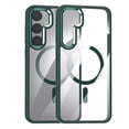 thumbnail image 1 of ELEHOLD Transparent Case For Samsung Galaxy S24 Ultra Shockproof Magnetic Rugged Cover, MagSafe Compatible, Metal Key, Slim&Lightweight, Green, 1 of 8