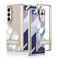 thumbnail image 1 of ELEHOLD Clear Case for Samsung Galaxy Z Fold 7 2025, Luxury Plating Foldable Kickstand Rugged Shock-Absorbent Magnetic Hinge Protective Cover Case with HD Tempered Glass ,Gold, 1 of 9