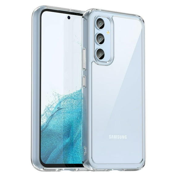 ELEHOLD Clear Case for Samsung Galaxy A54 5G Acrylic Transparent Non-Yellowing Slim Lightweight Shockproof Clear Case,Clear
