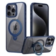 thumbnail image 1 of ELEHOLD Clear Case for iPhone 12 Pro / 12 6.1", Magnetic Translucent Clear Case with Invisible Stand,Blue, 1 of 6