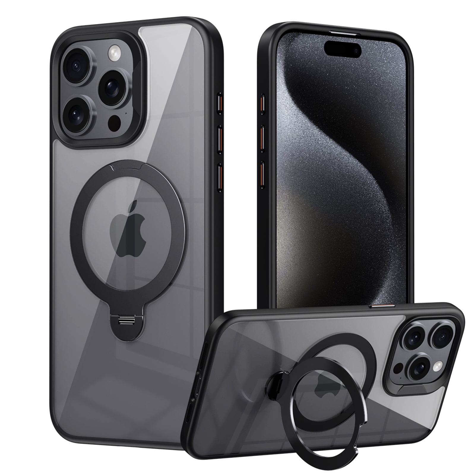 ELEHOLD Clear Case for iPhone 13 Pro, Magnetic Translucent Clear Case ...