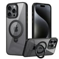 thumbnail image 1 of ELEHOLD Clear Case for iPhone 14 Pro, Magnetic Translucent Clear Case with Invisible Stand,Black, 1 of 6