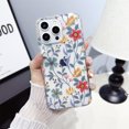 thumbnail image 1 of ELEHOLD Clear Case for iPhone 15 Pro,Flower Floral Pattern, Slim Thin Anti-Yellowing Transparent Clear Flexible Shockproof Case for iPhone 15 Pro,A, 1 of 5