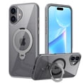 thumbnail image 1 of ELEHOLD Clear Case for iPhone 16, Magnetic Translucent Clear Case with Invisible Stand,Gray, 1 of 6