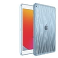 thumbnail image 1 of ELEHOLD Clear Case for iPad 9th/8th/7th Generation 10.2" 2021/2020/2019, with Ripple Design Transparent Anti-Yellowing Slim Lightweight Soft Shockproof Case for iPad 10.2 inch,Blue, 1 of 6