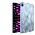 thumbnail image 1 of ELEHOLD Clear Case for iPad Pro 11" 2022/2021/2020/2018, with Ripple Design Transparent Anti-Yellowing Slim Lightweight Soft Shockproof Case for iPad Pro 11 inch,Blue, 1 of 6