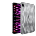 thumbnail image 1 of ELEHOLD Clear Case for iPad Pro 11" 2022/2021/2020/2018, with Ripple Design Transparent Anti-Yellowing Slim Lightweight Soft Shockproof Case for iPad Pro 11 inch,Black, 1 of 6