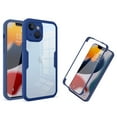 thumbnail image 1 of ELEHOLD Clear Case for iPhone 15 Full Body Protection Case with Built-in Screen Protector,Slim Thin Shockproof Anti-Scratch Transparent Clear Case for iPhone 15,Blue, 1 of 7