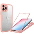 thumbnail image 1 of ELEHOLD Clear Case for iPhone 15 Pro Full Body Protection Case with Built-in Screen Protector,Slim Thin Shockproof Anti-Scratch Transparent Clear Case for iPhone 15 Pro,Pink, 1 of 7