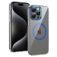 thumbnail image 1 of ELEHOLD Clear Case for iPhone 15 Pro Max, Compatible with Mag safe Accessory Military Grade Drop Protection Anti-Yellowing Clear Slim Rugged Shockproof Protective Case for iPhone 15 Pro Max,Blue, 1 of 8