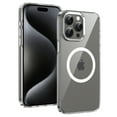 thumbnail image 1 of ELEHOLD Clear Case for iPhone 15 Pro Max, Compatible with Mag safe Accessory Military Grade Drop Protection Anti-Yellowing Clear Slim Rugged Shockproof Protective Case for iPhone 15 Pro Max,Silver, 1 of 8