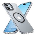 thumbnail image 1 of ELEHOLD Clear Case for iPhone 16 Plus, Compatible with Mag safe Accessory Military Grade Drop Protection Anti-Yellowing Clear Slim Rugged Shockproof Protective Case for iPhone 16 Plus,Black, 1 of 8