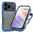 thumbnail image 1 of ELEHOLD Clear Case for iPhone 17 Pro Max, Built in Screen Protector Protective Front Case Rugged Clear Back Shell Shockproof Scratch-Resistant Non-Yellowing Case for iPhone 17 Pro Max, Darkblue, 1 of 6
