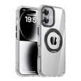 thumbnail image 1 of ELEHOLD Clear Magnetic Case for Apple iPhone 17, Compatible with Mag-Safe Accessories,Shockproof 360° Rotatable Ring Holder Kickstand Rugged Protection Translucent Case ,Black, 1 of 12