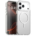 thumbnail image 1 of ELEHOLD Clear Magnetic Case For Apple iPhone 17 , Shock-Absorbent Magnetic Anti-Scratch PC+TPU Anti-Fingerprint Wireless Charging Matte Non-Slip Lightweight Cover,White, 1 of 7