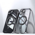 thumbnail image 1 of ELEHOLD Clear Magnetic Case for iPhone 14 Plus Crystal Clear Anti-Yellowing Case with 360° Rotation Ring Stand Bracket Non-Slip Shockproof Anti-Scratch Case for iPhone 14 Plus 6.7",Black, 1 of 8