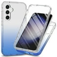 thumbnail image 1 of ELEHOLD Clear Protective Case for Samsung Galaxy S24,Full Body Cover with Built-in Screen Protector Dual-Layer 360 Shockproof Protection Anti-Yellowing Samsung Galaxy S24 Case,Blue, 1 of 3