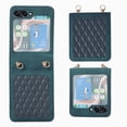 thumbnail image 1 of ELEHOLD Crossbody Case for Samsung Galaxy Z Flip 5, Fashion Premium PU Leather Case with Shoulder Strap for Women Men Shockproof Case Cover for Samsung Galaxy Z Flip 5,Green, 1 of 6