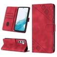 thumbnail image 1 of ELEHOLD Crossbody Leather Wallet Case for Samsung Galaxy A54 5G Practical Card Holders Stand Function Detachable Shoulder Strap Shockproof Women Girls Purse Case - Red, 1 of 8
