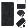 thumbnail image 1 of ELEHOLD Crossbody Leather Wallet Case for Samsung Galaxy S23 Plus Practical Card Holders Stand Function Detachable Shoulder Strap Shockproof Purse Case Women Girls for Samsung S23+ 6.6" -Black, 1 of 7