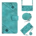 thumbnail image 1 of ELEHOLD Crossbody Leather Wallet Case for iPhone 14 Pro Max Practical Card Holders Stand Function Detachable Shoulder Strap Shockproof Purse Case Women Girls for iPhone 14 Pro Max 6.7" -Green, 1 of 9