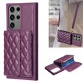 thumbnail image 1 of ELEHOLD Crossbody Wallet Case for Samsung Galaxy S21 Ultra, Soft PU Leather Card Holder Magnetic Flip Folio Purse Case with Lanyard for Samsung S21 Ultra,Purple, 1 of 6