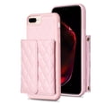 thumbnail image 1 of ELEHOLD Crossbody Wallet Case for iPhone 8 Plus / iPhone 7 Plus, Soft PU Leather Card Holder Magnetic Flip Folio Purse Case 5.5 Inch,Pink, 1 of 6