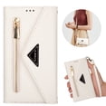 thumbnail image 1 of ELEHOLD Crossbody Wallet Case for iPhone 15 Pro Max Large Capacity Card Slots Zipper Pocket Adjustable Shoulder Strap Elegant Purse Case for iPhone 15 Pro Max,White, 1 of 10