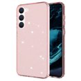 thumbnail image 1 of ELEHOLD Cute Glitter Case for Samsung Galaxy S23, Clear Glitter Sparkle Soft Shockproof Protection Slim Thin Anti-Yellowing Phone Cover for Women Girls - 6.1 inch,Pink, 1 of 6
