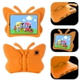 thumbnail image 1 of ELEHOLD Cute Kids Case for iPad Pro 11 Inch (2022/2021/2020/2018) / iPad Air 5th/4th Gen (2022/2020) Kids Friendly EVA Butterfly Wings Kickstand Heavy Duty Rugged Shockproof Protective Case,Orange, 1 of 6