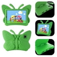 thumbnail image 1 of ELEHOLD Cute Kids Case for iPad Pro 11 Inch (2022/2021/2020/2018) / iPad Air 5th/4th Gen (2022/2020) Kids Friendly EVA Butterfly Wings Kickstand Heavy Duty Rugged Shockproof Protective Case,Green, 1 of 6